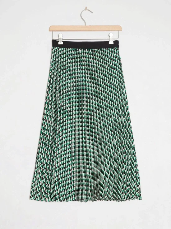 ANTHROPOLOGIE / DANIEL RAINN Daniela Pleated Midi Skirt - Sz XS - Picture 1 of 8